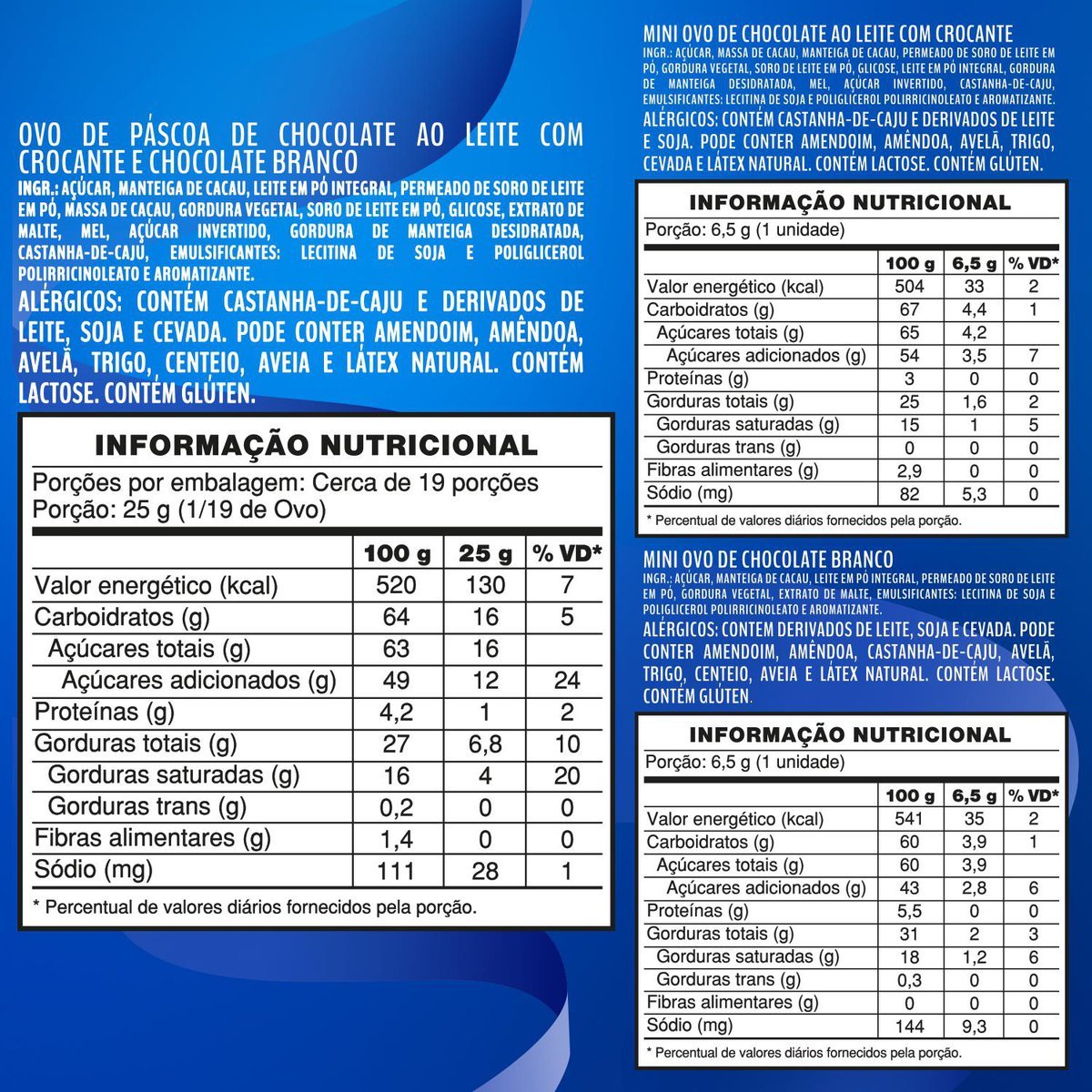 Ovo de Pscoa Lacta Diamante Negro Laka 500g