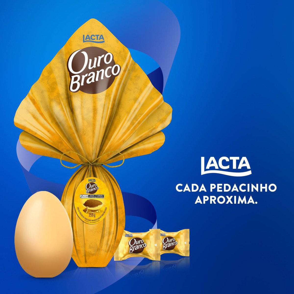 Ovo de Pscoa Ouro Branco 359g