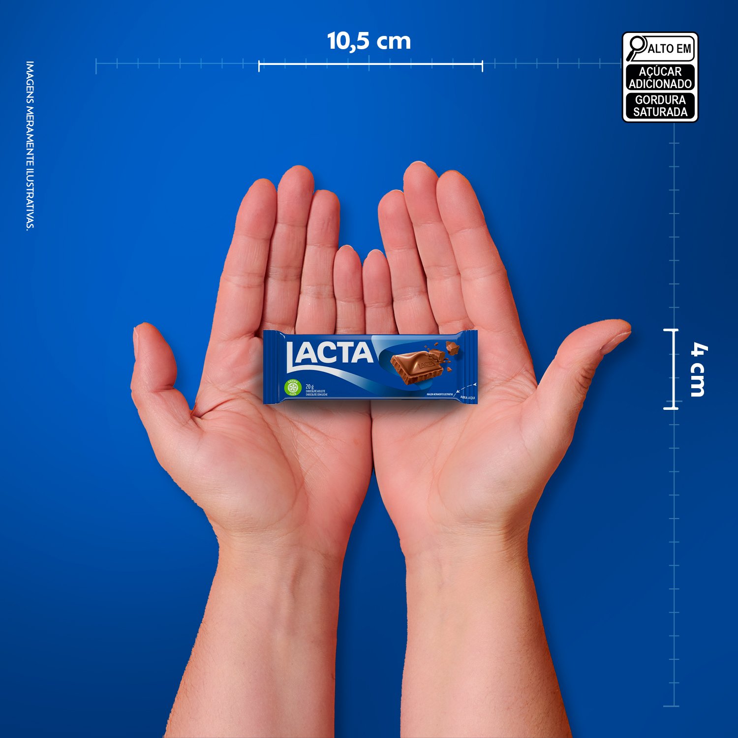 Chocolate ao Leite Lacta caixa com 20 unidades de 20g