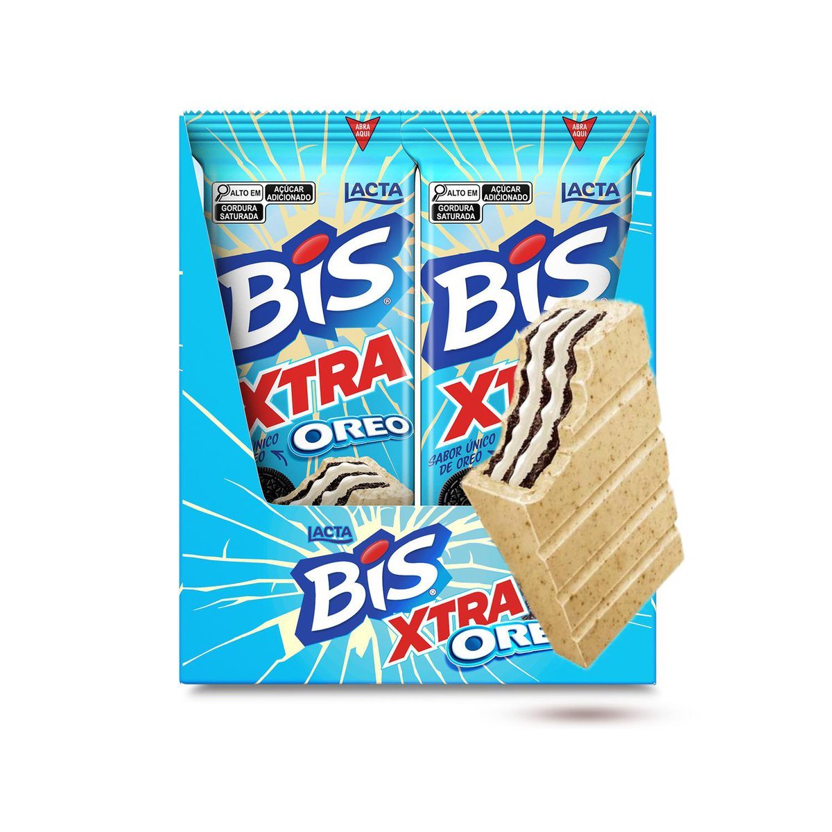 Bis Xtra Oreo - Caixa Com 24 Unidades De 45g
