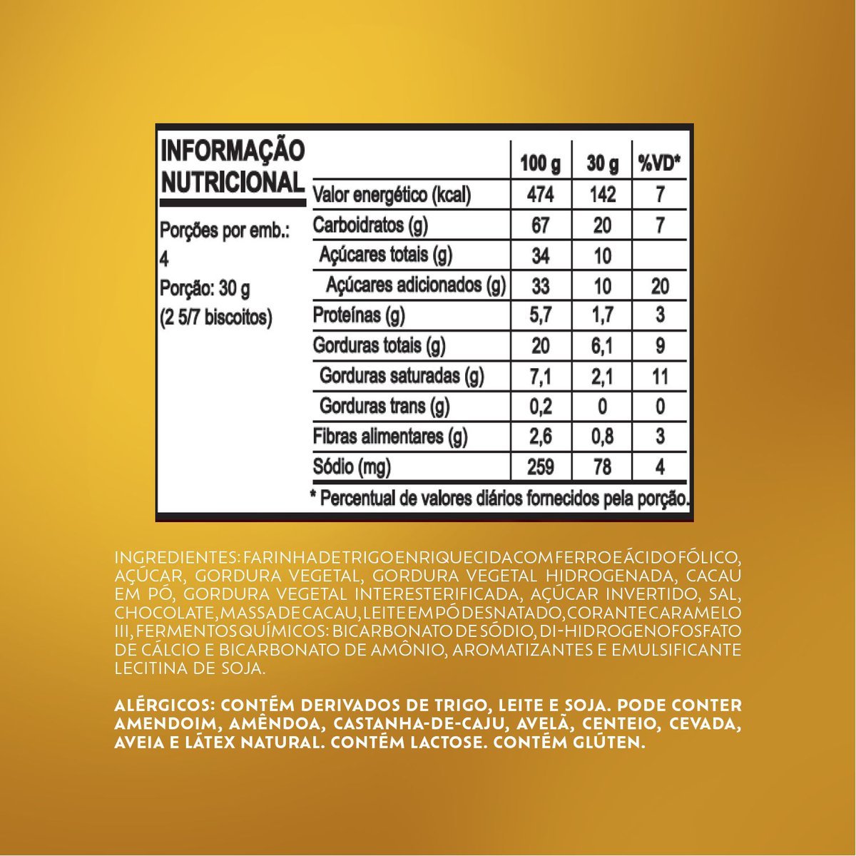 Biscoito recheado Chocolcia 132g