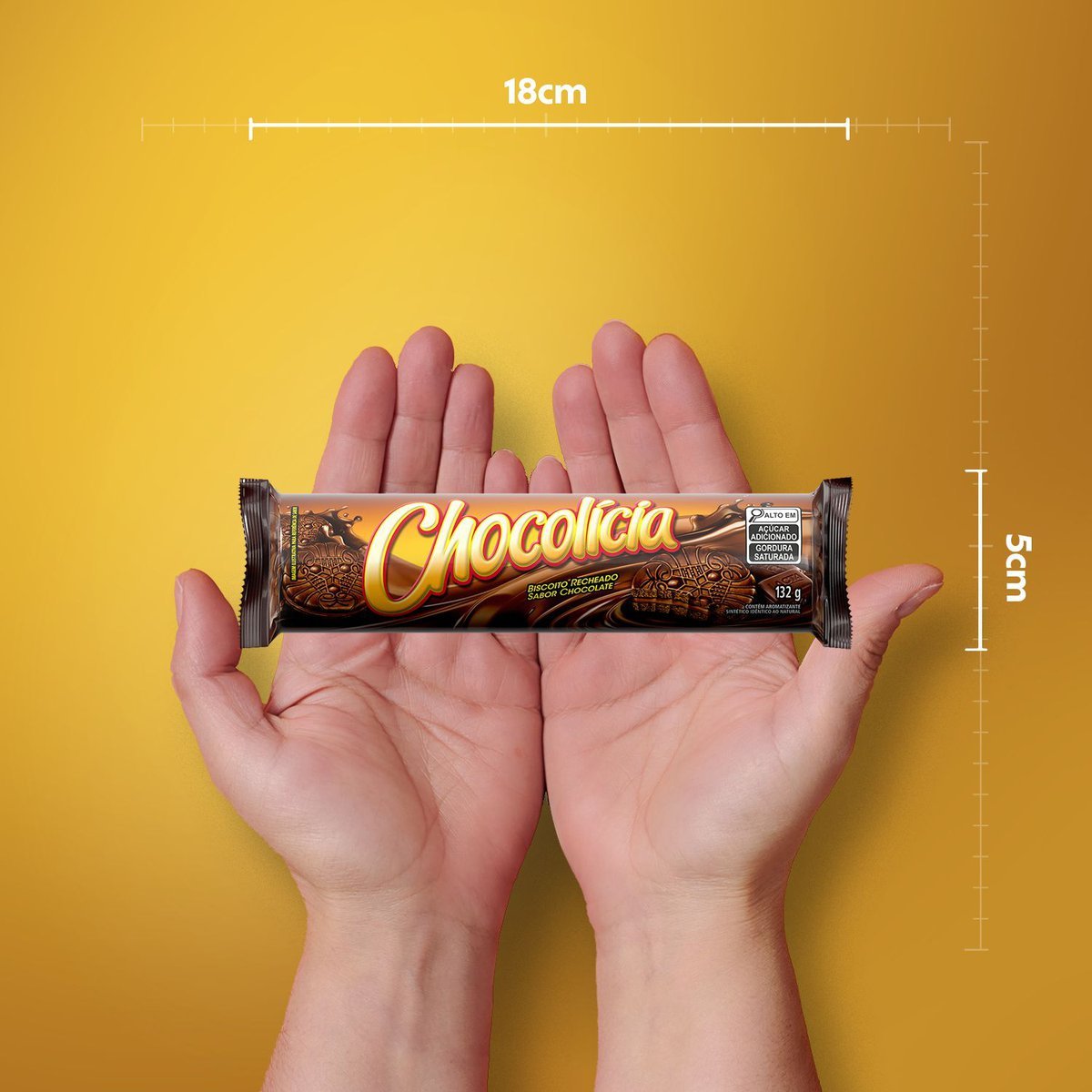 Biscoito recheado Chocolcia 132g