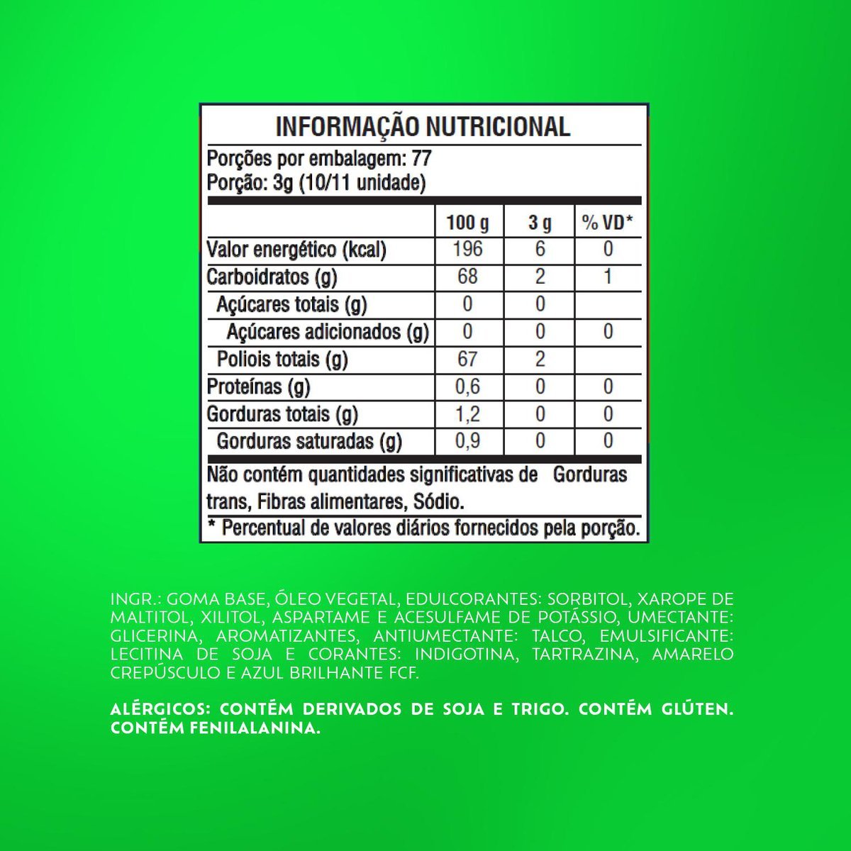 Goma de mascar Trident Max Menta Blueberry display com 14 unidades de 16,5g